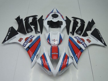 Beste Yamaha YZF 1000 R1 Motorrad Verkleidung 2012-2014 - Weiss Rot Blau Schwarz Martini