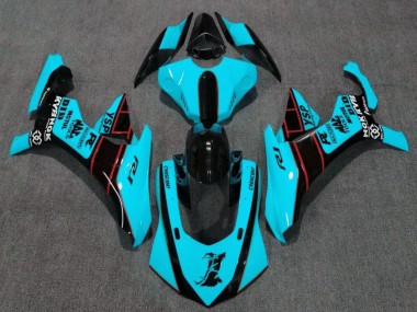 Beste Yamaha YZF 1000 R1 Motorrad Verkleidung 2015-2019 - Blau Schwarz Rot