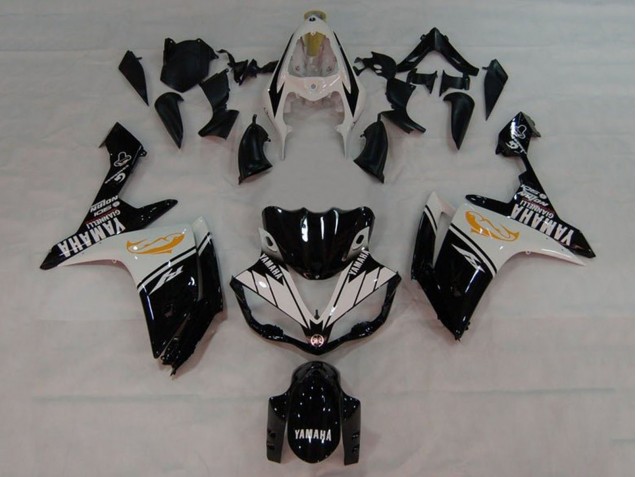 Beste Yamaha YZF 1000 R1 Motorrad Verkleidung 2007-2008 - Weiss Schwarz Orange Dolphin