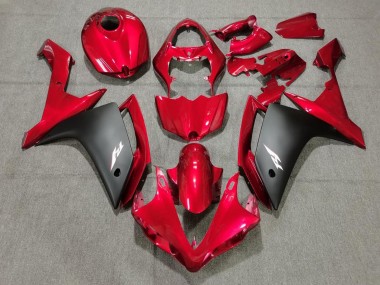 Beste Yamaha YZF 1000 R1 Motorrad Verkleidung 2007-2008 - Rot Matt Schwarz