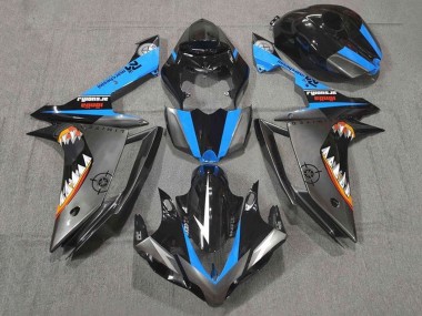 Beste Yamaha YZF 1000 R1 Motorrad Verkleidung 2007-2008 - Glanzendes Schwarz Blau Silber Orange Weiss Hai