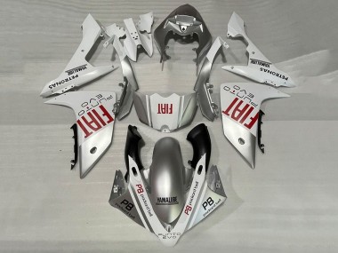 Beste Yamaha YZF 1000 R1 Motorrad Verkleidung 2007-2008 - Silber Weiss Rot Fiat