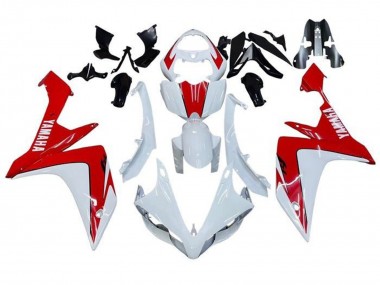 Beste Yamaha YZF 1000 R1 Motorrad Verkleidung 2007-2008 - Weiss Rot