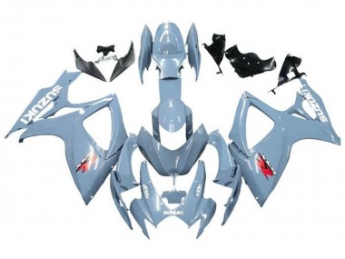 Beste Suzuki GSXR 600 / GSXR 750 Motorrad Verkleidung 2006-2007 - Blau Grau Weiss Rot