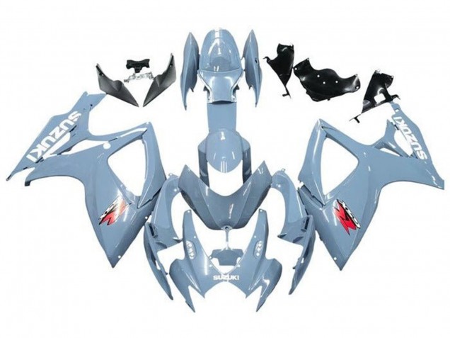 Beste Suzuki GSXR 600 / GSXR 750 Motorrad Verkleidung 2006-2007 - Blau Grau Weiss Rot