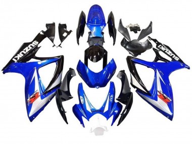 Beste Suzuki GSXR 600 / GSXR 750 Motorrad Verkleidung 2006-2007 - Blau Weiss Schwarz Rot