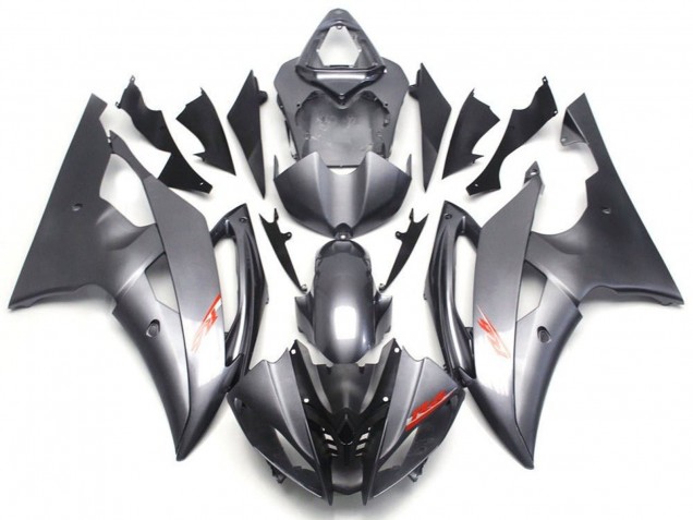 Beste Yamaha YZF R6 Motorrad Verkleidung 2008-2016 - Grau Rot Aufkleber