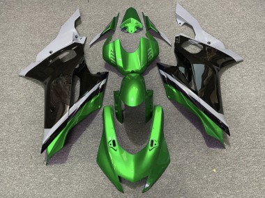 Beste Yamaha YZF R6 Motorrad Verkleidung 2017-2025 - Grau Grun Glanzendes Schwarz