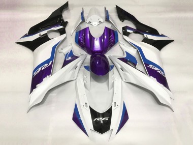 Beste Yamaha YZF R6 Motorrad Verkleidung 2017-2025 - Weiss Blau Lila Schwarz
