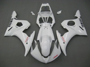 Beste Yamaha YZF R6 Motorrad Verkleidung 2005 - Weiss Rot Schwarz