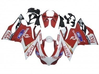 Beste Triumph Daytona 675 Triple Motorrad Verkleidung 2013-2016 - Weiss Rot Fiamm