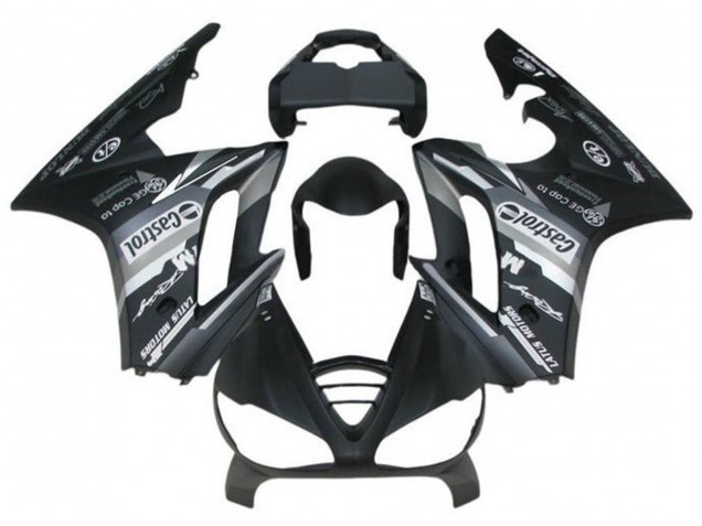 Beste Triumph Daytona 675 Triple Motorrad Verkleidung 2009-2012 - Grau Matt Schwarz