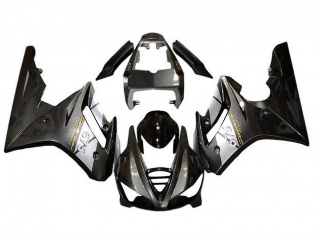 Beste Triumph Daytona 675 Triple Motorrad Verkleidung 2009-2012 - Silber Glanzendes Schwarz