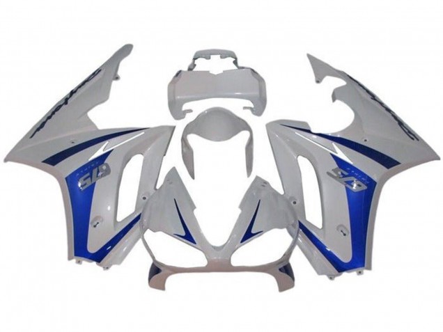 Beste Triumph Daytona 675 Triple Motorrad Verkleidung 2009-2012 - Weiss Blau