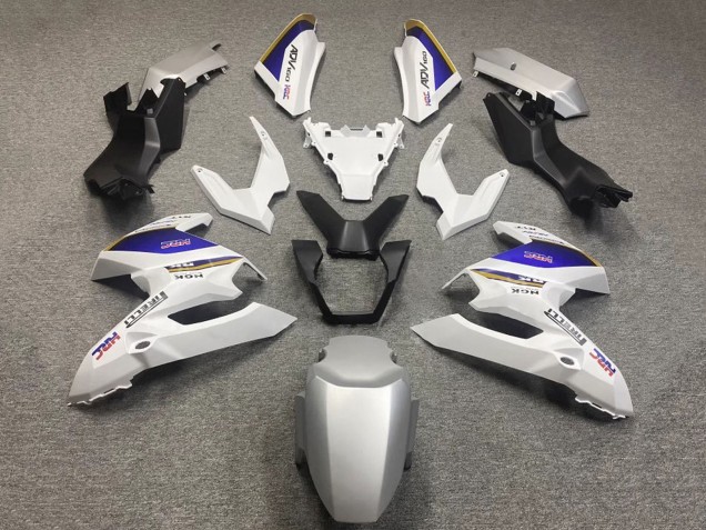 Beste Honda ADV160 Motorrad Verkleidung 2022-2024 - Weiss Blau HRC