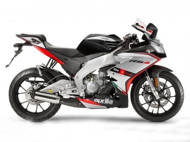 Beste Aprilia RS4 50 125 Motorrad Verkleidung 2012-2018 - Silber Rot Schwarz