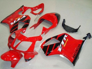 Beste Honda VTR1000 Motorrad Verkleidung 2000-2006 - Rot Schwarz Streifen