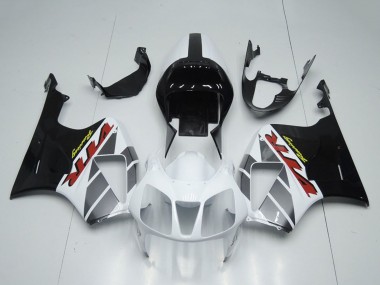 Beste Honda VTR1000 Motorrad Verkleidung 2000-2006 - Weiss Glanzendes Schwarz