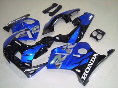 Beste Honda CBR250RR MC19 Motorrad Verkleidung 1988-1989 - Blau Glanzendes Schwarz