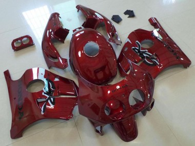 Beste Honda CBR250RR MC22 Motorrad Verkleidung 1990-1998 - Kastanienbraun Rot