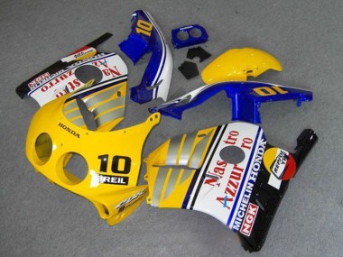 Beste Honda CBR250RR MC22 Motorrad Verkleidung 1990-1998 - Gelb Blau Silber Weiss Rot Nastro Azzurro Breil 10
