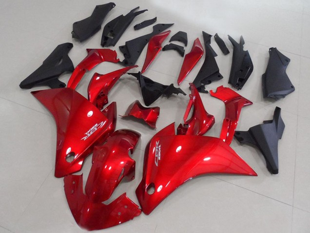 Beste Honda CBR250RR Motorrad Verkleidung 2011-2015 - Rot Matt Schwarz