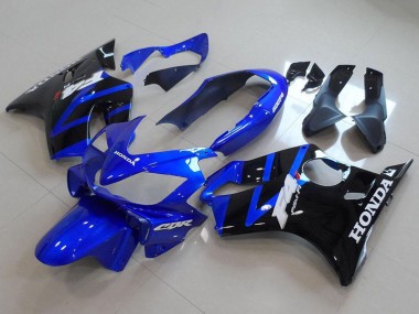 Beste Honda CBR600 F4i Motorrad Verkleidung 2004-2007 - Blau Glanzendes Schwarz