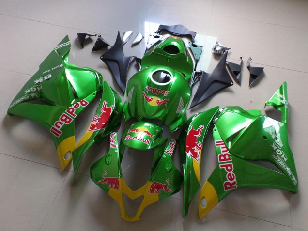Beste Honda CBR600RR Motorrad Verkleidung 2009-2012 - Grun Gelb Red Bull