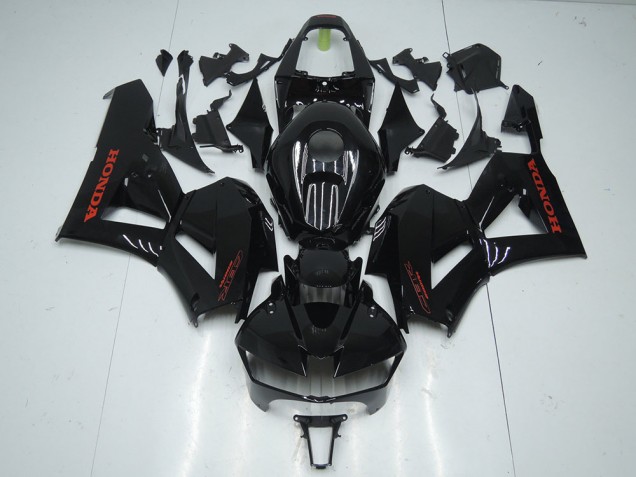 Beste Honda CBR600RR Motorrad Verkleidung 2013-2026 - Glanzendes Schwarz Rot Aufkleber