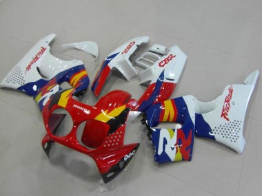 Beste Honda CBR900RR 893 Motorrad Verkleidung 1992-1993 - Weiss Rot Blau Gelb