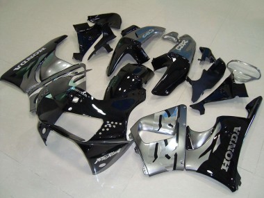 Beste Honda CBR900RR 919 Motorrad Verkleidung 1998-1999 - Silber Glanzendes Schwarz