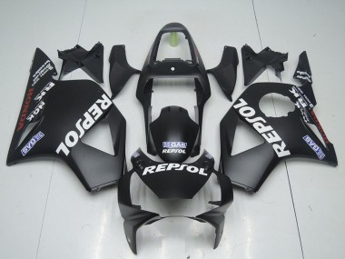 Beste Honda CBR900RR 954 Motorrad Verkleidung 2002-2003 - Matt Schwarz Repsol