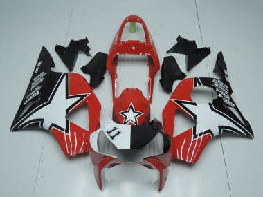 Beste Honda CBR900RR 954 Motorrad Verkleidung 2002-2003 - Schwarz Rot Streifen