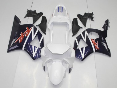 Beste Honda CBR900RR 954 Motorrad Verkleidung 2002-2003 - Dunkel Blau Weiss