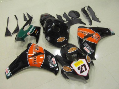 Beste Honda CBR1000RR Motorrad Verkleidung 2008-2011 - Glanzendes Schwarz Orange HM Plant 27