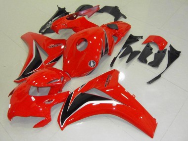 Beste Honda CBR1000RR Motorrad Verkleidungen Kit 2008-2011 - Rot Glanzendes Schwarz