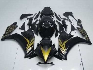 Beste Honda CBR1000RR Motorrad Verkleidung 2012-2016 - Glanzendes Schwarz Gold