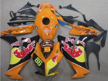 Beste Honda CBR1000RR Motorrad Verkleidung 2012-2016 - Orange Gelb Glanzendes Schwarz Red Bull 86