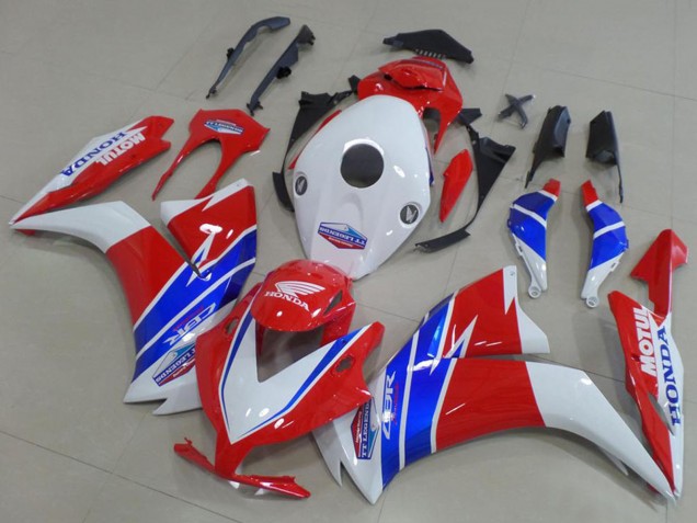 Beste Honda CBR1000RR Motorrad Verkleidung 2012-2016 - Weiss Rot Blau TT Legends