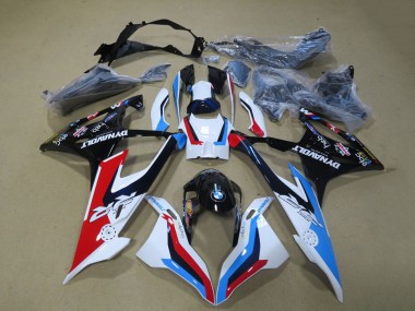 Beste BMW S1000RR Motorrad Verkleidung 2019-2022 - Weiss Blau Rot Schwarz