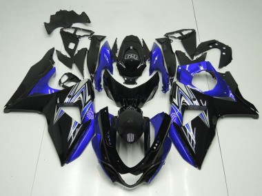 Beste Suzuki GSXR 1000 Motorrad Verkleidung 2009-2016 - Glanzendes Schwarz Blau
