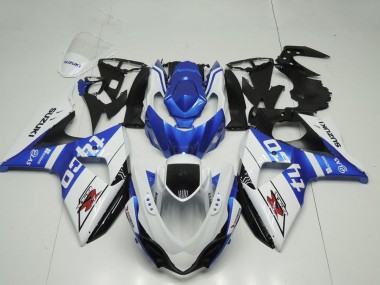 Beste Suzuki GSXR 1000 Motorrad Verkleidung 2009-2016 - Weiss Blau Schwarz Tyco