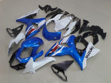 Beste Suzuki GSXR 1000 Abs Verkleidung Kit 2009-2016 - Weiss Blau Schwarz