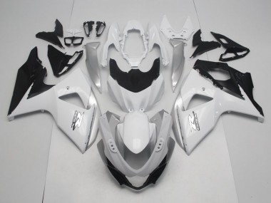 Beste Suzuki GSXR 1000 Motorrad Verkleidung 2009-2016 - Weiss Schwarz OEM Stil