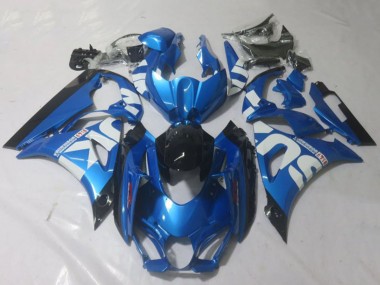 Beste Suzuki GSXR 1000 Motorrad Verkleidung 2017-2025 - Blau Weiss Schwarz