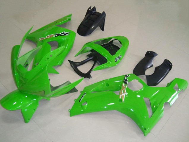 Beste Kawasaki ZX6R Motorrad Verkleidung 2003-2004 - Grun