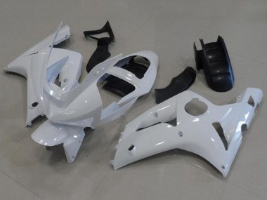 Beste Kawasaki ZX6R Motorrad Verkleidung 2003-2004 - Weiss