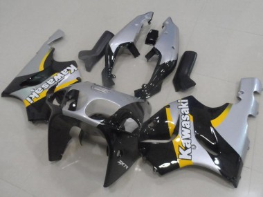 Beste Kawasaki ZX7R Motorrad Verkleidung 1996-2003 - Silber Glanzendes Schwarz Gelb