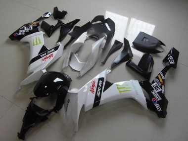 Beste Kawasaki ZX10R Motorrad Verkleidung 2008-2010 - Weiss Glanzendes Schwarz Rot Grun Monster