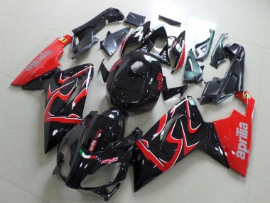 Beste Aprilia RS125 Motorrad Verkleidung 2006-2011 - Glanzendes Schwarz Rot